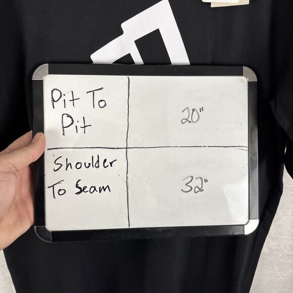 adidas Men's Black White Modern Essentials Graphic Tee (IW2702) Medium Tall NWT - Picture 6 of 6